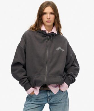 Athletic Essentials Oversized Zip Bluza z kapturem