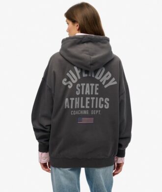 Athletic Essentials Oversized Zip Bluza z kapturem
