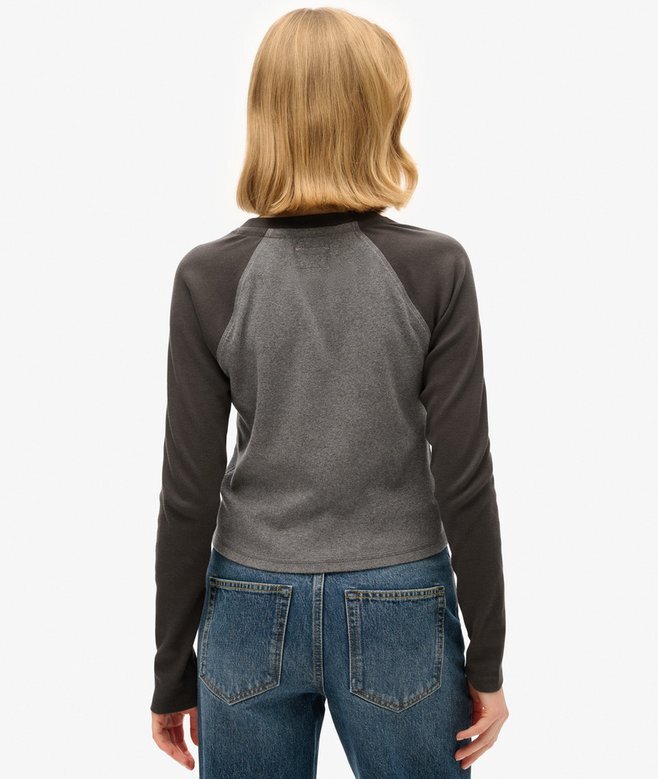 Athletic Essentials Rib Slim Long Sleeve Top Athletic Essentials Rib Slim Long Sleeve Top