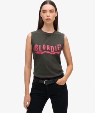 Blondie X Superdry Dopasowany podkoszulek bez rękawów