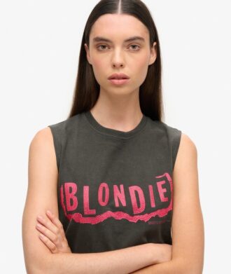 Blondie X Superdry Dopasowany podkoszulek bez rękawów