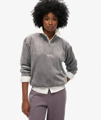 Bluza Country Club Velour z półsuwakiem