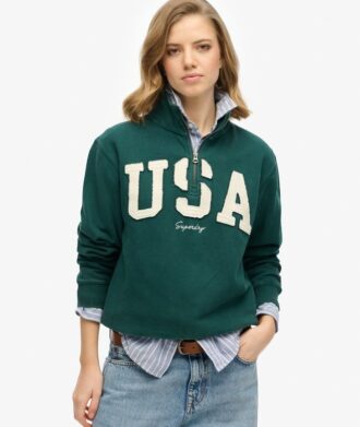 Bluza z aplikacją i półsuwakiem Athletic Essentials