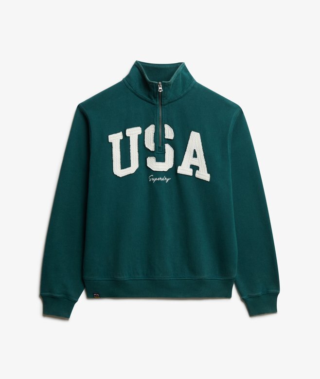 Bluza z aplikacją i półsuwakiem Athletic Essentials Bluza z aplikacją i półsuwakiem Athletic Essentials
