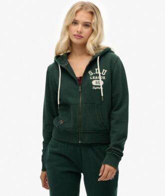 Bluza z kapturem Athletic Essentials Relaxed Crop Zip-Hoodie