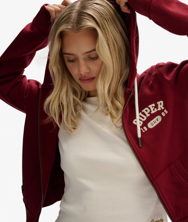 Bluza z kapturem Athletic Essentials Relaxed Crop Zip-Hoodie Bluza z kapturem Athletic Essentials Relaxed Crop Zip-Hoodie