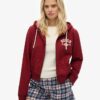 Bluza z kapturem Athletic Essentials Relaxed Crop Zip-Hoodie Bluza z kapturem Athletic Essentials Relaxed Crop Zip-Hoodie
