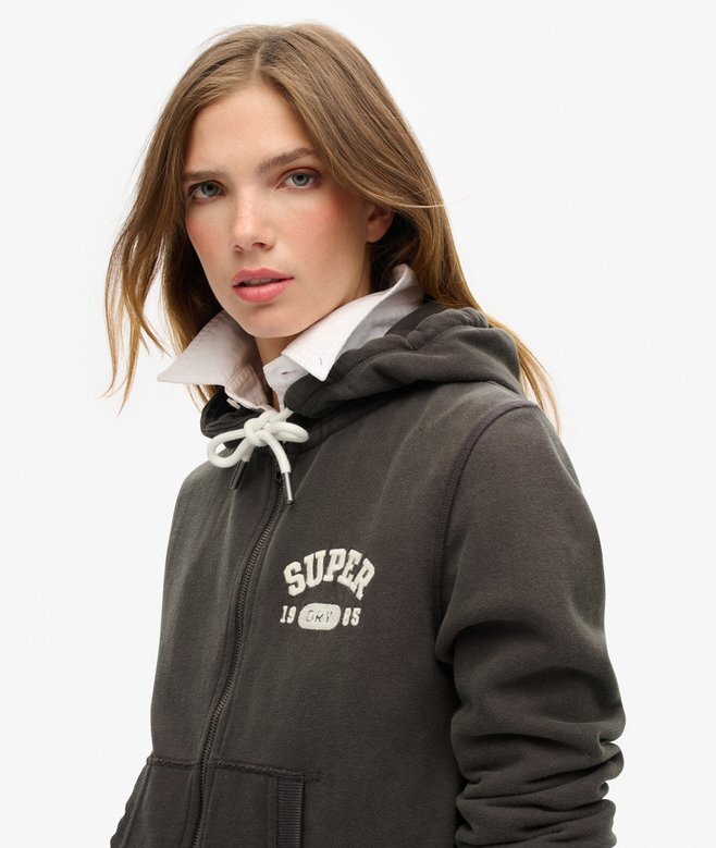 Bluza z kapturem Athletic Essentials Relaxed Crop Zip-Hoodie Bluza z kapturem Athletic Essentials Relaxed Crop Zip-Hoodie