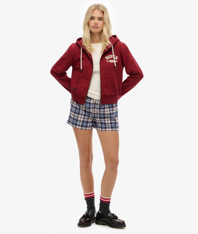 Bluza z kapturem Athletic Essentials Relaxed Crop Zip-Hoodie Bluza z kapturem Athletic Essentials Relaxed Crop Zip-Hoodie