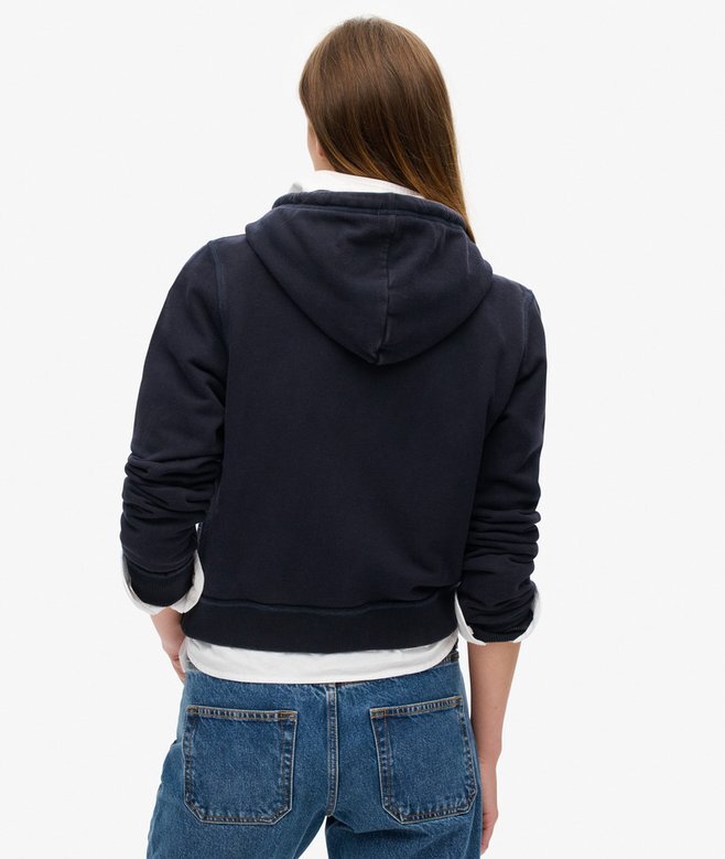 Bluza z kapturem Athletic Essentials Relaxed Crop Zip-Hoodie Bluza z kapturem Athletic Essentials Relaxed Crop Zip-Hoodie