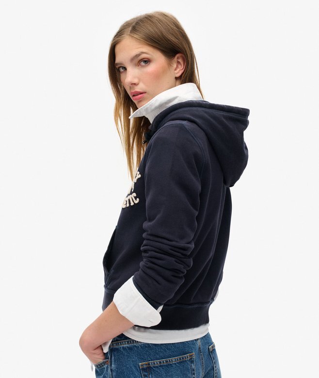Bluza z kapturem Athletic Essentials Relaxed Crop Zip-Hoodie Bluza z kapturem Athletic Essentials Relaxed Crop Zip-Hoodie