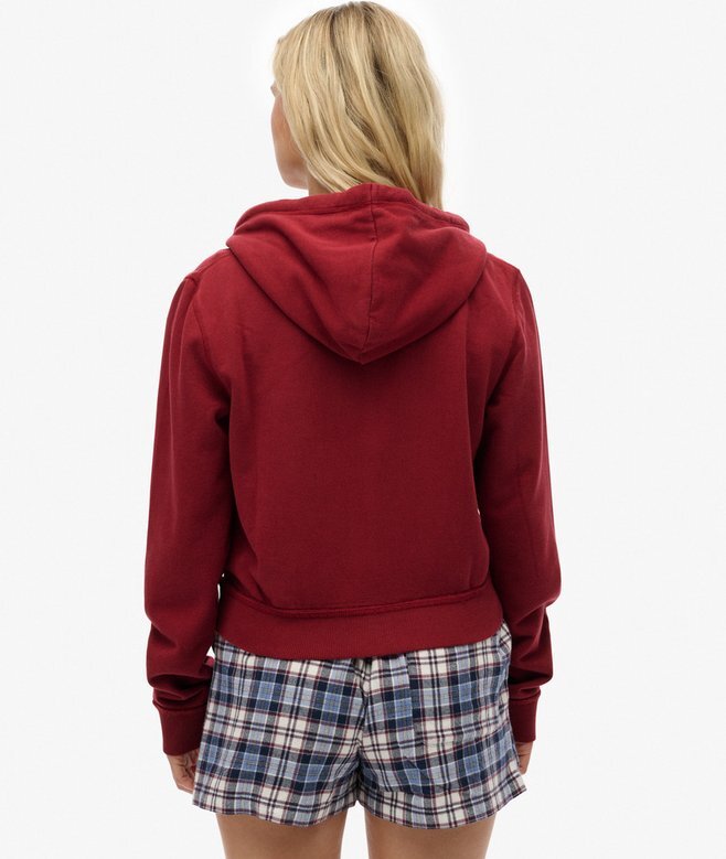 Bluza z kapturem Athletic Essentials Relaxed Crop Zip-Hoodie Bluza z kapturem Athletic Essentials Relaxed Crop Zip-Hoodie