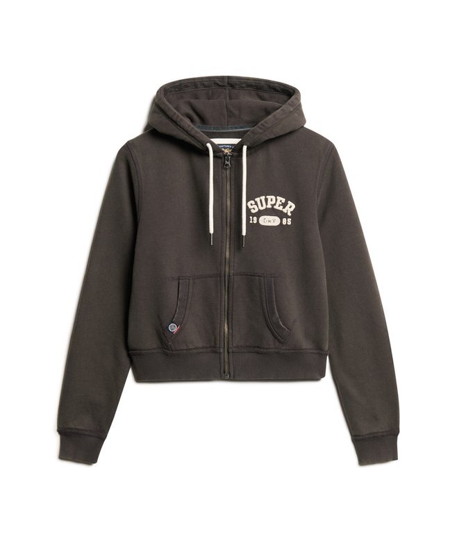 Bluza z kapturem Athletic Essentials Relaxed Crop Zip-Hoodie Bluza z kapturem Athletic Essentials Relaxed Crop Zip-Hoodie