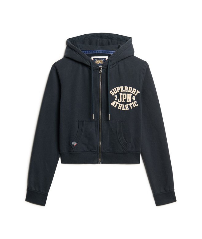 Bluza z kapturem Athletic Essentials Relaxed Crop Zip-Hoodie Bluza z kapturem Athletic Essentials Relaxed Crop Zip-Hoodie