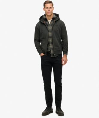 Bluza z kapturem i zamkiem błyskawicznym Essential Logo Washed