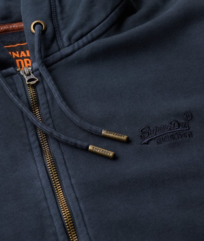 Bluza z kapturem i zamkiem błyskawicznym Essential Logo Washed Bluza z kapturem i zamkiem błyskawicznym Essential Logo Washed