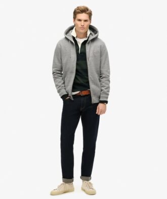 Bluza z kapturem i zamkiem błyskawicznym z logo Essential Bluza z kapturem i zamkiem błyskawicznym z logo Essential