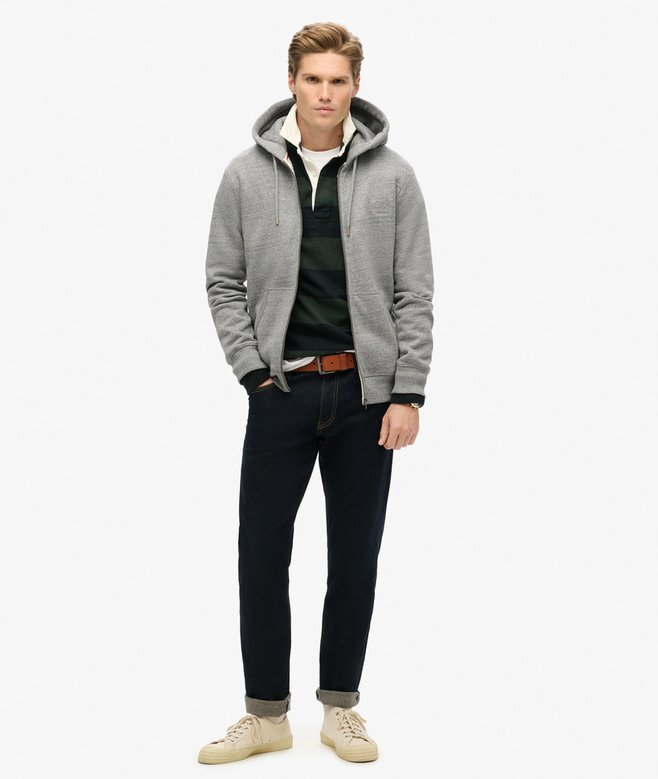 Bluza z kapturem i zamkiem błyskawicznym z logo Essential Bluza z kapturem i zamkiem błyskawicznym z logo Essential