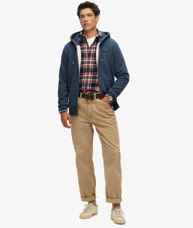 Bluza z kapturem i zamkiem błyskawicznym z logo Essential Bluza z kapturem i zamkiem błyskawicznym z logo Essential