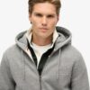 Bluza z kapturem i zamkiem błyskawicznym z logo Essential Bluza z kapturem i zamkiem błyskawicznym z logo Essential