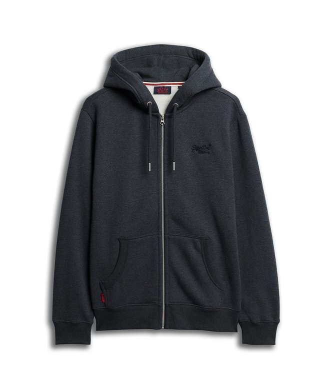 Bluza z kapturem i zamkiem błyskawicznym z logo Essential Bluza z kapturem i zamkiem błyskawicznym z logo Essential
