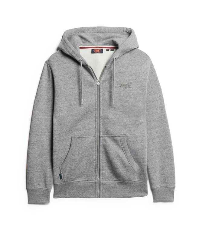 Bluza z kapturem i zamkiem błyskawicznym z logo Essential Bluza z kapturem i zamkiem błyskawicznym z logo Essential