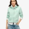 Bluza z kapturem i zamkiem z logo Essential