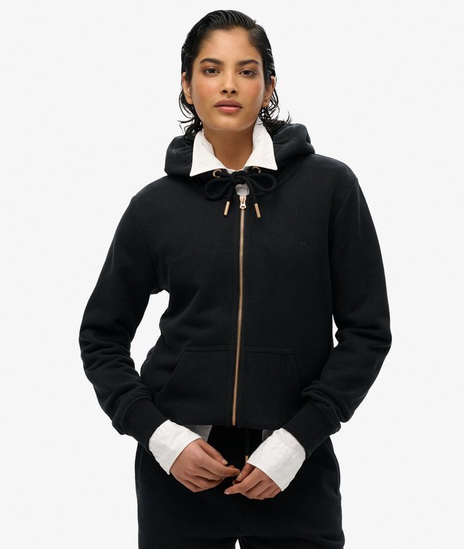 Bluza z kapturem i zamkiem z logo Essential Bluza z kapturem i zamkiem z logo Essential