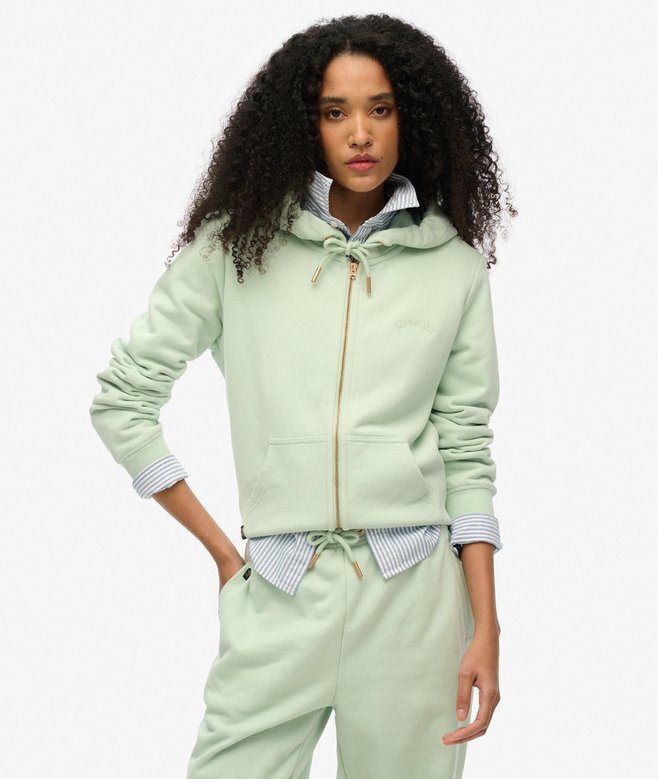 Bluza z kapturem i zamkiem z logo Essential Bluza z kapturem i zamkiem z logo Essential