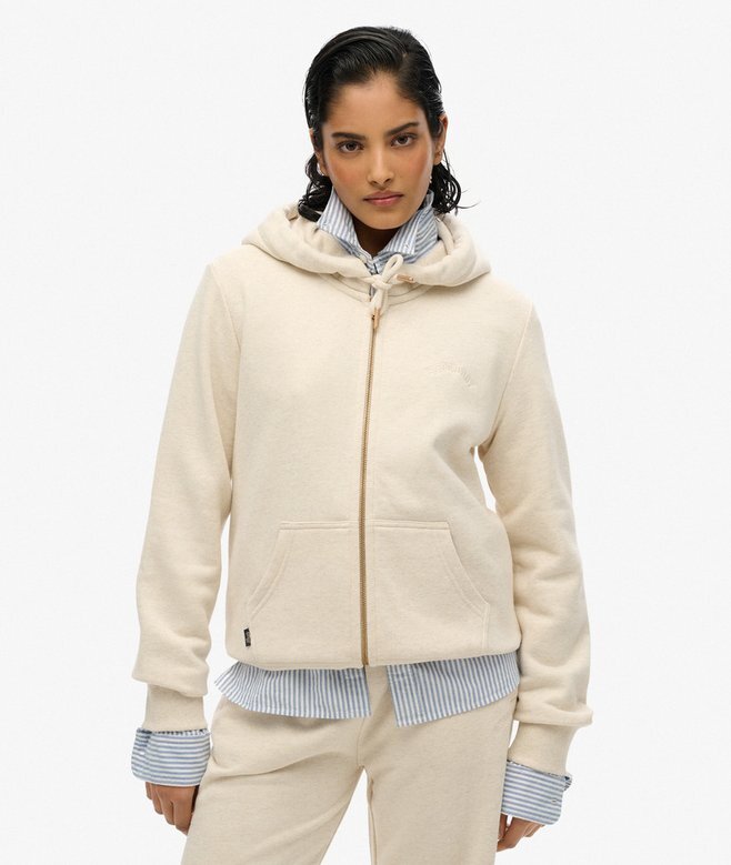 Bluza z kapturem i zamkiem z logo Essential Bluza z kapturem i zamkiem z logo Essential