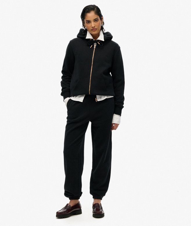 Bluza z kapturem i zamkiem z logo Essential Bluza z kapturem i zamkiem z logo Essential