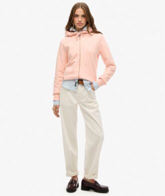 Bluza z kapturem i zamkiem z logo Essential