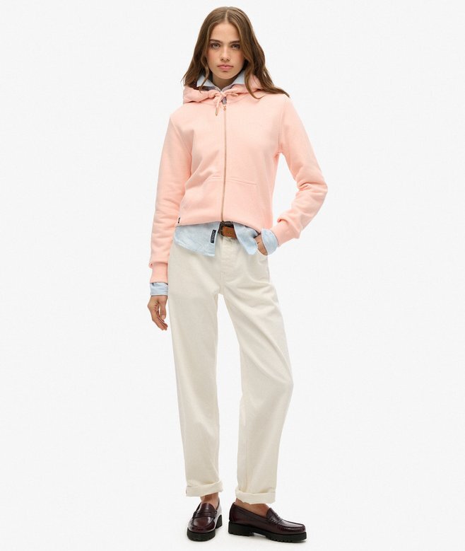 Bluza z kapturem i zamkiem z logo Essential Bluza z kapturem i zamkiem z logo Essential