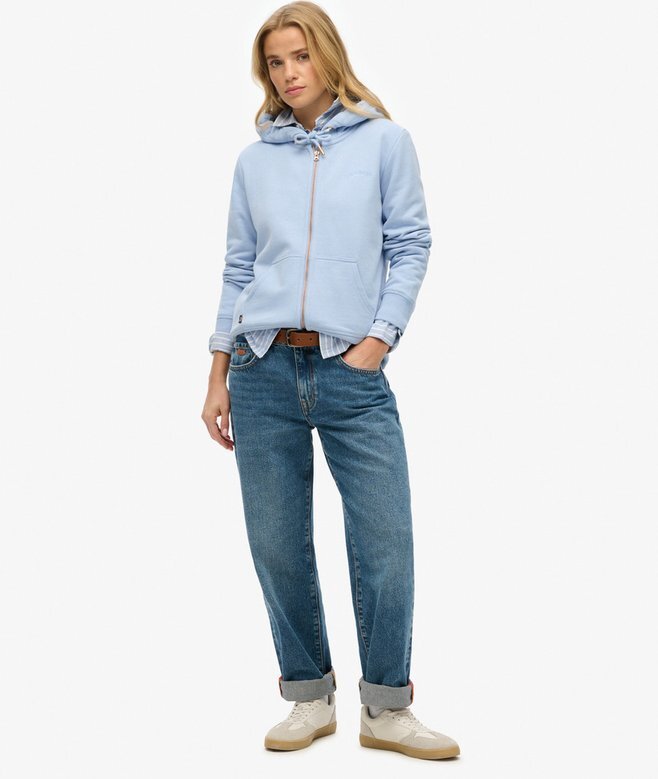Bluza z kapturem i zamkiem z logo Essential Bluza z kapturem i zamkiem z logo Essential