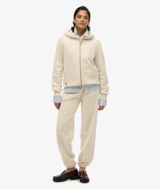 Bluza z kapturem i zamkiem z logo Essential