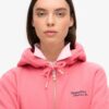 Bluza z kapturem i zamkiem z logo Essential