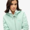 Bluza z kapturem i zamkiem z logo Essential