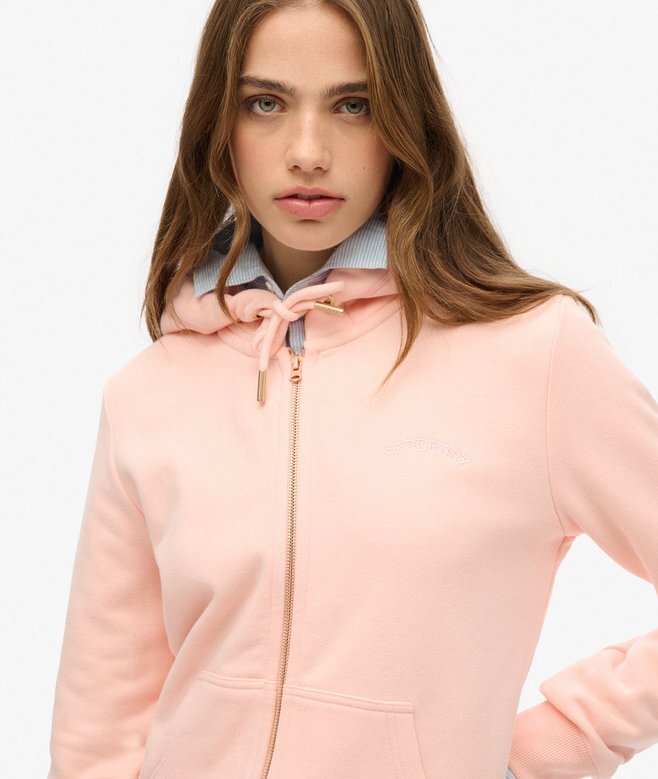 Bluza z kapturem i zamkiem z logo Essential Bluza z kapturem i zamkiem z logo Essential