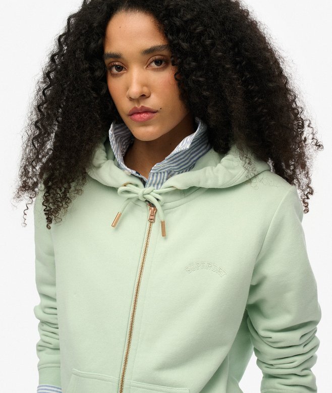 Bluza z kapturem i zamkiem z logo Essential Bluza z kapturem i zamkiem z logo Essential