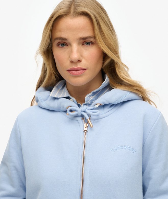 Bluza z kapturem i zamkiem z logo Essential Bluza z kapturem i zamkiem z logo Essential
