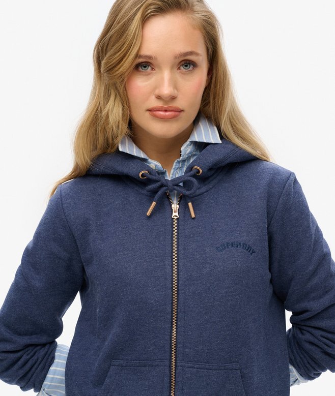 Bluza z kapturem i zamkiem z logo Essential Bluza z kapturem i zamkiem z logo Essential