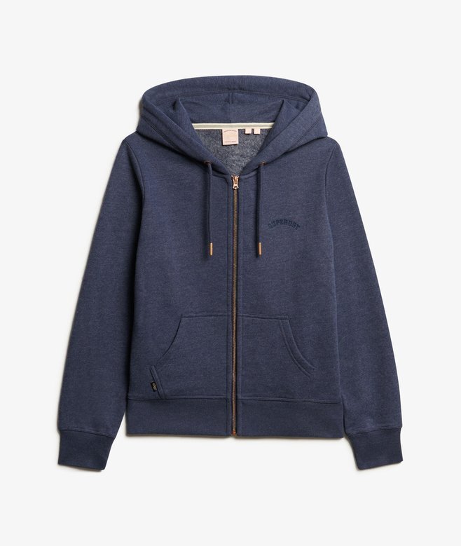 Bluza z kapturem i zamkiem z logo Essential Bluza z kapturem i zamkiem z logo Essential