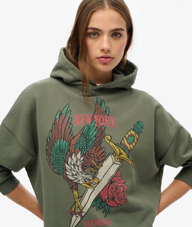 Bluza z kapturem Neo Trad Tattoo Relaxed Bluza z kapturem Neo Trad Tattoo Relaxed