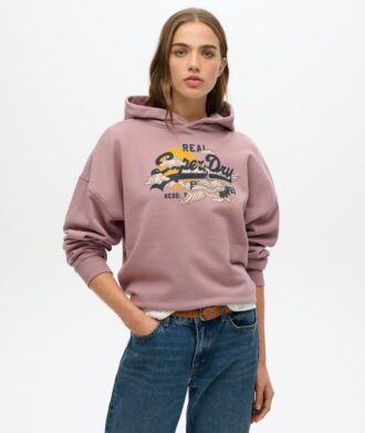 Bluza z kapturem Tokyo Vintage Logo o luźnym kroju