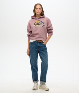 Bluza z kapturem Tokyo Vintage Logo o luźnym kroju