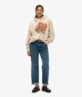 Bluza z kapturem Tokyo Vintage Logo o luźnym kroju