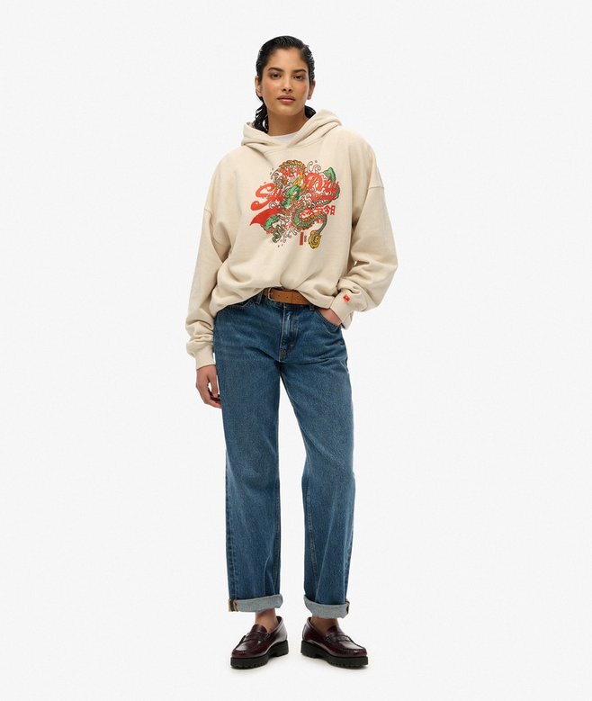Bluza z kapturem Tokyo Vintage Logo o luźnym kroju Bluza z kapturem Tokyo Vintage Logo o luźnym kroju