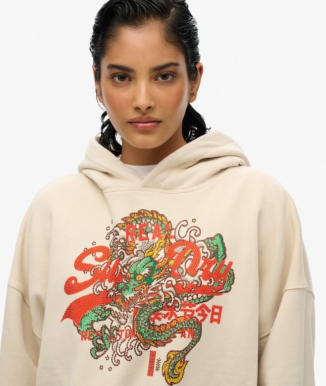 Bluza z kapturem Tokyo Vintage Logo o luźnym kroju Bluza z kapturem Tokyo Vintage Logo o luźnym kroju