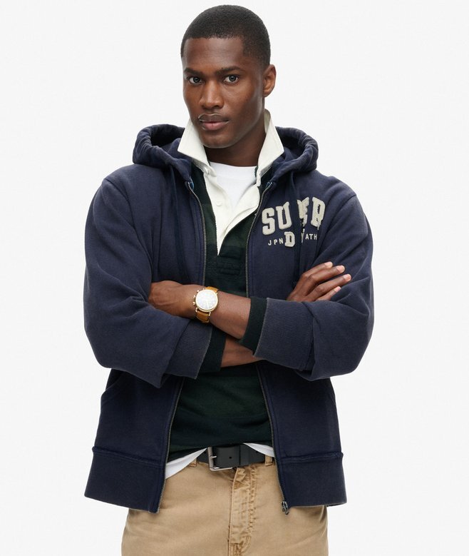 Bluza z kapturem Vintage Athletic Zip Bluza z kapturem Vintage Athletic Zip