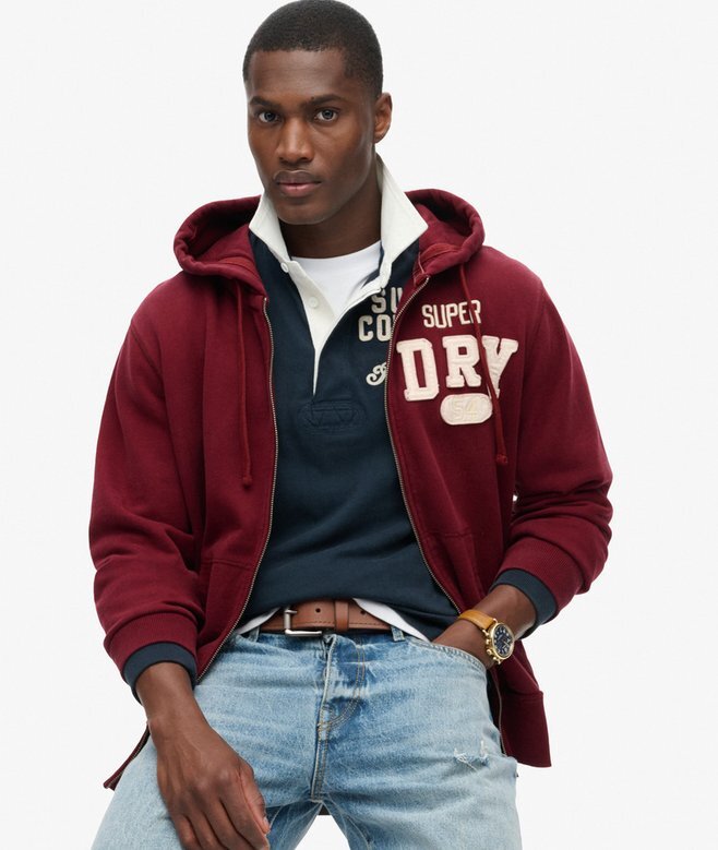 Bluza z kapturem Vintage Athletic Zip Bluza z kapturem Vintage Athletic Zip